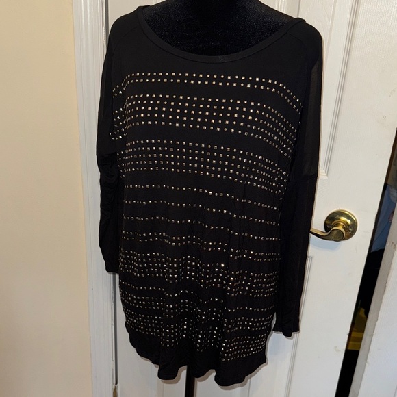 i jeans by Buffalo Tops - i jeans by Buffalo Black and Gold Studded Blouse